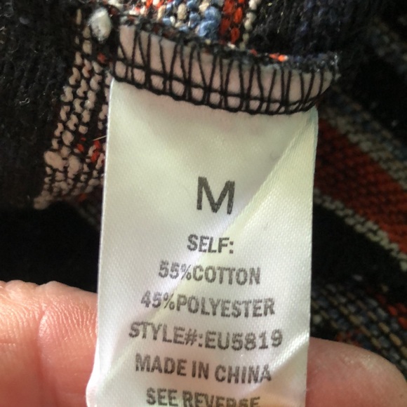 Anthropologie Southwest theme Elodie Medium Jacket/navy/red/white/light blue - Picture 11 of 16